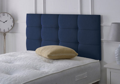 Slumbre Roma Chenille 3Ft Single 20" HeadboardBlue from B&Q