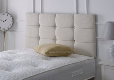 Adore Designs Roma Chenille 5Ft Kingsize 20" HeadboardStone from B&Q