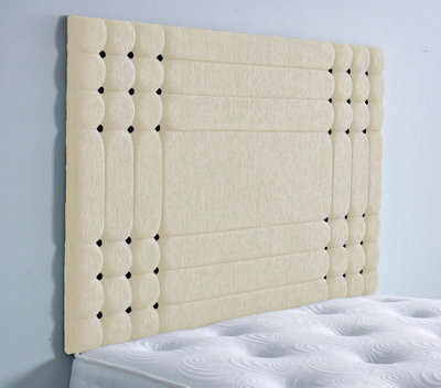 Adore Designs Chicago Chenille 3Ft Single 36" HeadboardCream from B&Q