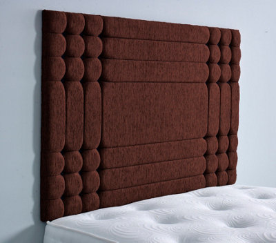 Adore Designs Chicago Chenille 4Ft6 Double 36" HeadboardBrown from B&Q