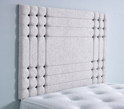 Adore Designs Chicago Chenille 6Ft Super King 36" HeadboardIvory from B&Q