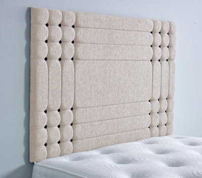 Adore Designs Chicago Chenille 6Ft Super King 36" HeadboardStone from B&Q