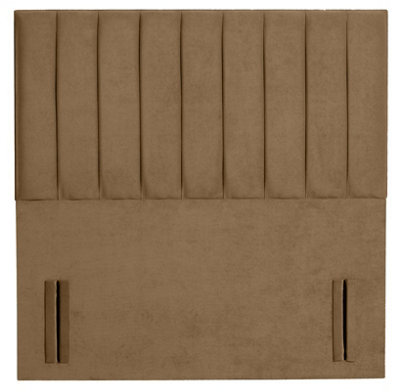 Slumbre Portland Plush Velvet 4Ft Small Double 50" Floor Standing HeadboardCoffee from B&Q