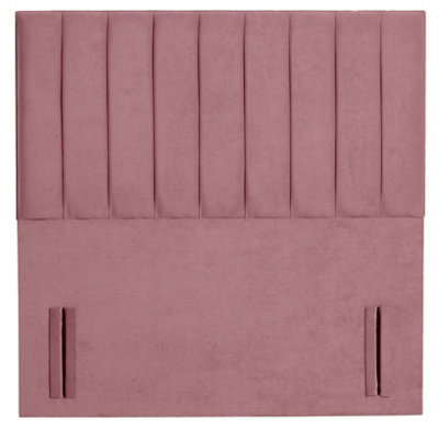 Slumbre Portland Plush Velvet 6Ft Super King 50" Floor Standing HeadboardPink from B&Q
