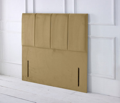 Slumbre Stafford Plush Velvet 5Ft Kingsize 50" Floor Standing HeadboardCoffee from B&Q