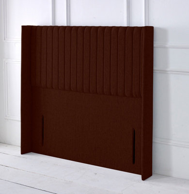 Adore Designs Multipanel Winged Chenille 4Ft6 Double 50" HeadboardBrown from B&Q