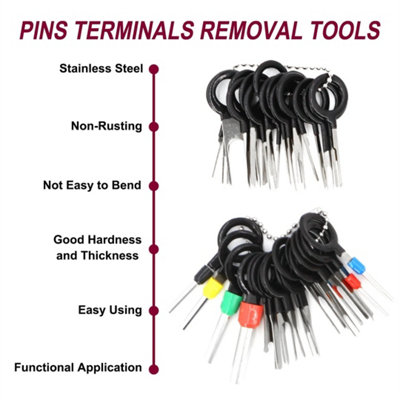 91pcs Car Terminal Removal Tool Kit Electrical Wire Plug Connector Pin ...