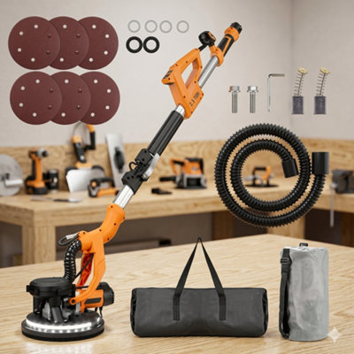 9-Speed Drywall Sander 1000WElectric Wall Sander With Vacuum Attachment & Led Light from B&Q
