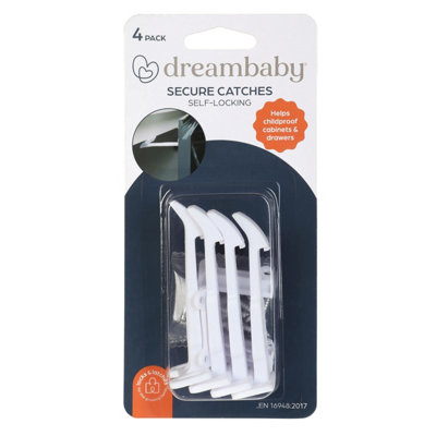 Dreambaby Secure CatchesDrawer & Cupboard Catches 4 Pack