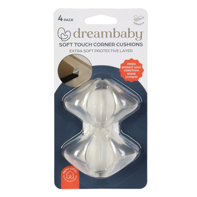Dreambaby Soft Touch Corner CushionsExtra Soft Baby Proof Corner Guards For TablesCabinets & Sharp Furniture Edges