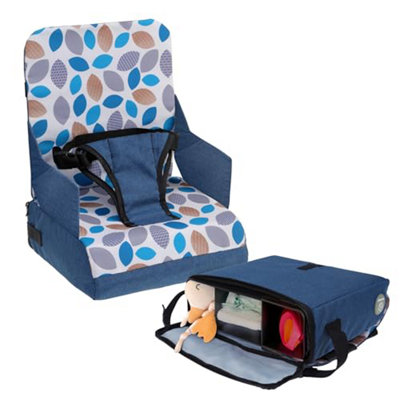 Dreambaby On-The-Go Kids Booster SeatPortable High Chair With Handy Storage CompartmentsFits Most Dining Chairs from B&Q