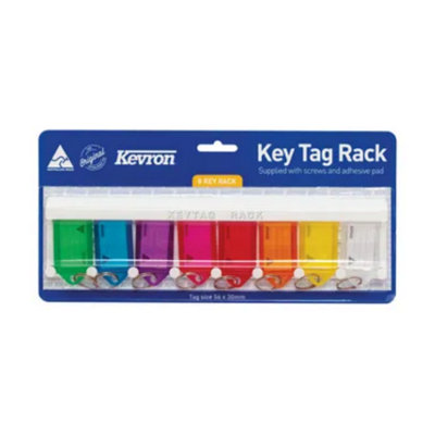 Kevron Standard Key Tags Assorted (Pack Of 8) from B&Q