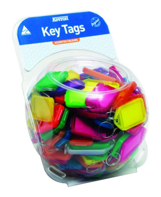 B&Q -  Kevron Sp00069 Giant Cliktag Tub7070 Pack Of Assorted Colours Key Tags