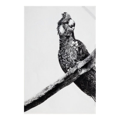 Maxwell & Williams Marini Ferlazzo Cockatoo Tea Towel Black/White