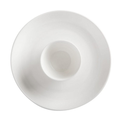 Chip And Dip Platter: Maxwell & Williams White Basics Chip And Dip PlatterPorcelain from B&Q