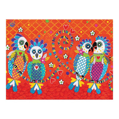 Maxwell & Williams Multicolor Love Hearts Fan Club Cockatoos Print 100% Cotton Tea Towel - Image 4