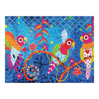 Maxwell & Williams Love Hearts Rainbow Girls Parrot Print 100% Cotton Tea Towel - Image 4