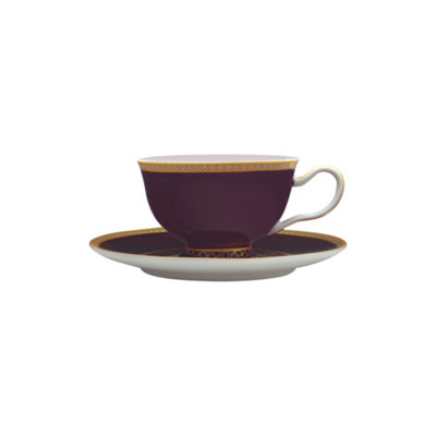 Maxwell & Williams Teas & C's Kasbah Violet 200Ml Footed Cup And Saucer from B&Q
