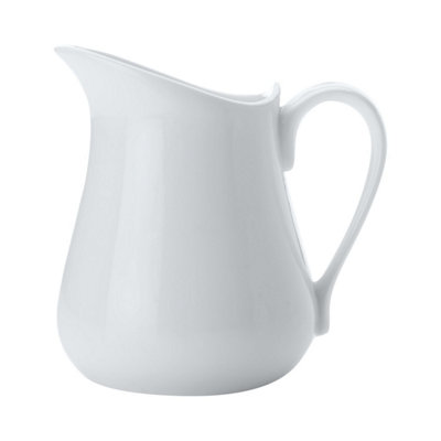 Jug: 1 Litre Maxwell & Williams White Basics JugPorcelain from B&Q
