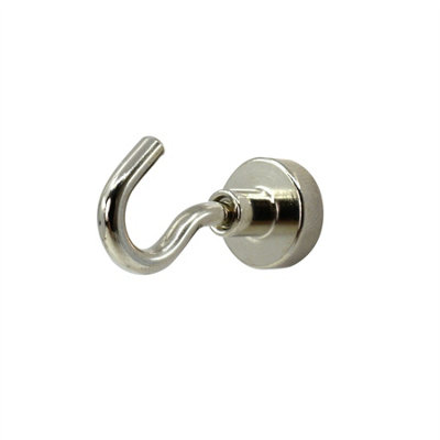 Keypak Magnetic Hooks Silver 15X19mm Pack Of 10Heavy Duty Steel HooksMetal Shed & Garage Hanging And Storage Solutions from B&Q