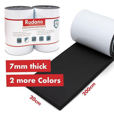  - Rudano Self-Adhesive Foam Wall Door Protection Protects Your Car From Scratches 7mm Black