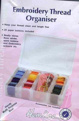 Groves Of Thames Hl Floss Box - Embroidery Thread Organiser - Hemline Medium