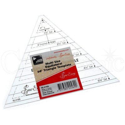 Groves Of Thames Quilt Triangle Ruler - Template: Quilting: Triangle - Sew Easy