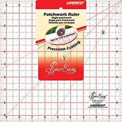 B&Q -  Se Quilt Temp SquareTemplate: Patchwork: Square: 9.5 X 9.5InSew Easy