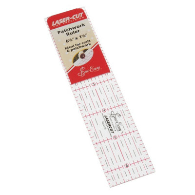 B&Q -  Pwrk Ruler 1.5X6.5InRule: Patchwork: 1.5 X 6.5InSew Easy