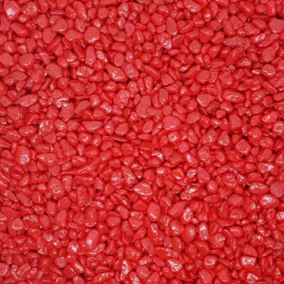 B&Q -  Gravel 2KgScarlet Red (7mm)