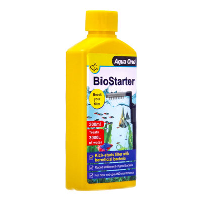 Aqua One Biostarter Water Treatment 300Ml  Enhance Your Aquatic Environment from B&Q