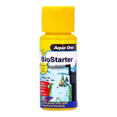 Aqua One Biostarter Water Treatment 50Ml Essential For Healthy Aquatic Environments from B&Q