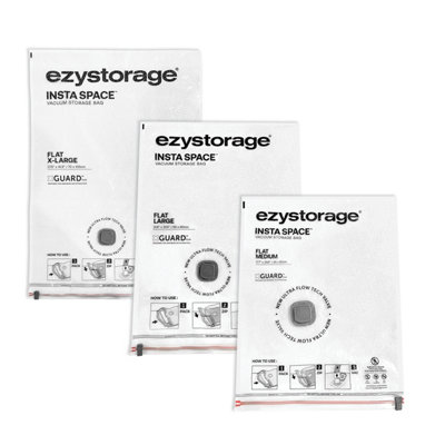 Ezy Storage Insta Space Mixed Size Vacuum Storage BagPack Of 5 from B&Q