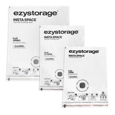 Ezy Storage Insta Space Mixed Size Vacuum Storage BagPack Of 10 from B&Q