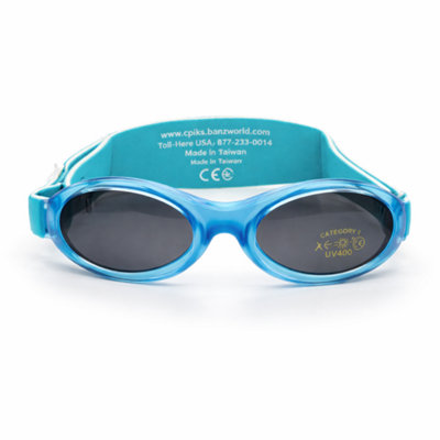 Baby Banz Bubzee Wrap Around Baby Sunglasses 0-2 Lagoon Blue 100% Uv Protection from B&Q