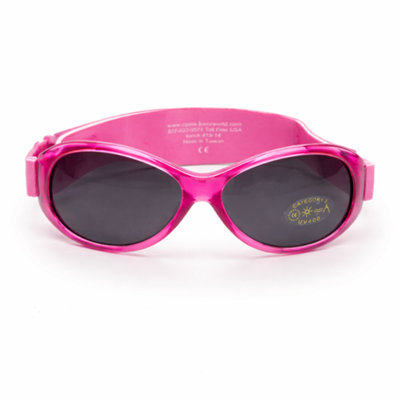 Baby Banz Wrap Around Retro Oval Baby Sunglasses 0-2 Years Pink 100% Uv Protection from B&Q