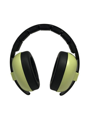 Baby Banz Infant Hearing Protection Earmuffs 0-2 Years Leaf Green Safety Tested En 352-1:2021 from B&Q