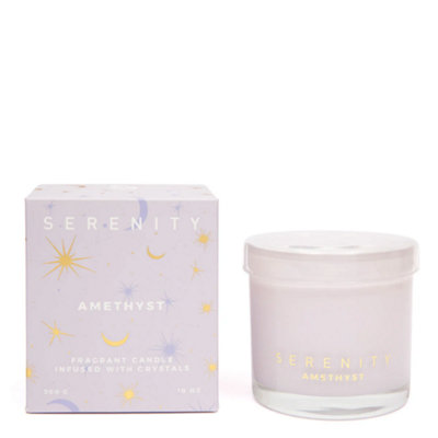 De-Stress Amethyst Crystal 300G Candle from B&Q