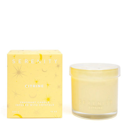 Energise Citrine Crystal 300G Candle from B&Q