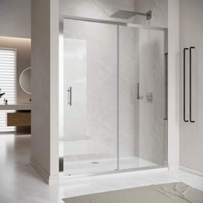  - Elegant Sliding Shower Door With 6mm Safety Tempered Glass 1500X1850mm