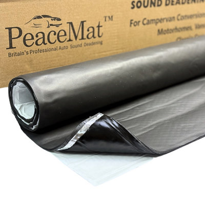 Peacemat™ Pro 2In1 Car Van Soundproofing Mat, 5mm Butyl + Closed Cell Foam Combined, 1M X 0.6M