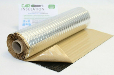 B&Q -  Van Sound Deadening Treatment Butyl Aluminium MatSound Dampening Van Conversion Roll4M X 0.5M