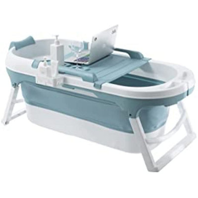 Fimous Portable Foldable Bathtub Adults Free Standing Soaking Bath Tub For Bathroom Spa from B&Q