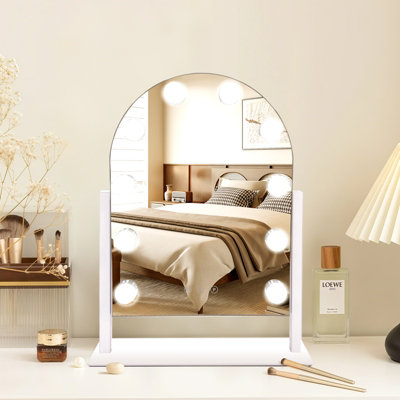 Inmtfei Hollywood Arch Vanity Makeup Mirror10 Led Bulbs3 Light ModesTouch ControlRotatable30X40Cm from B&Q