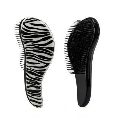 Inmtfei Unisex Zebra Anti Static Detangling Hair Brush Ergonomic Scalp Massage Comb In - Image 5
