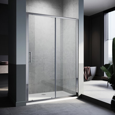  - Elegant 1500X1900mm Sliding Shower Door8mm Tempered Glass Bathroom Shower Enclosure With Easy-Clean Coating