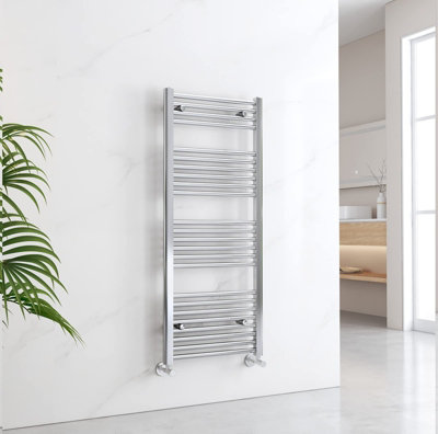 Emke Heated Towel Rail Ladder Warmer Heating Bathroom Towel Radiator Chrome 1200X500mm