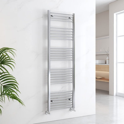 Emke Heated Towel Rail Ladder Warmer Heating Bathroom Towel Radiator Chrome 1600X500mm from B&Q