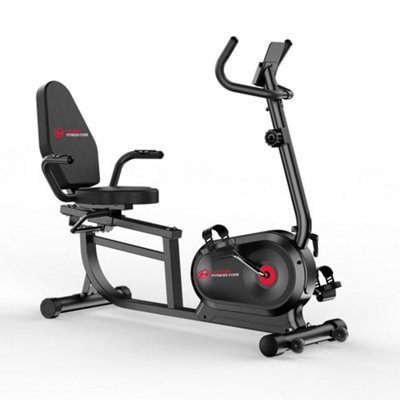 B&Q -  Recumbent Exercise Bike With Lcd Monitor And Heart Rate Handle