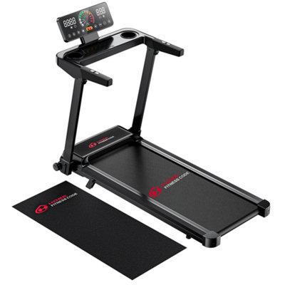 Onemill Folding Treadmill With Touch Control5% Manual InclineDigital Display(With Mat) from B&Q